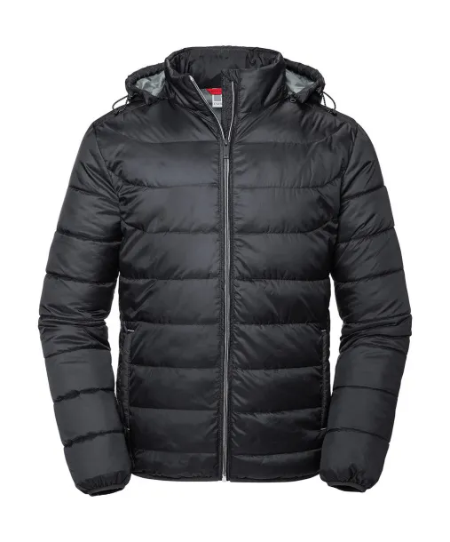  Men's Hooded Nano Jacket - Russell  Black