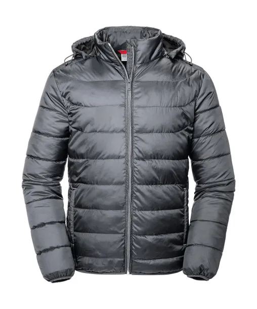  Men's Hooded Nano Jacket - Russell Athletic Iron Grey