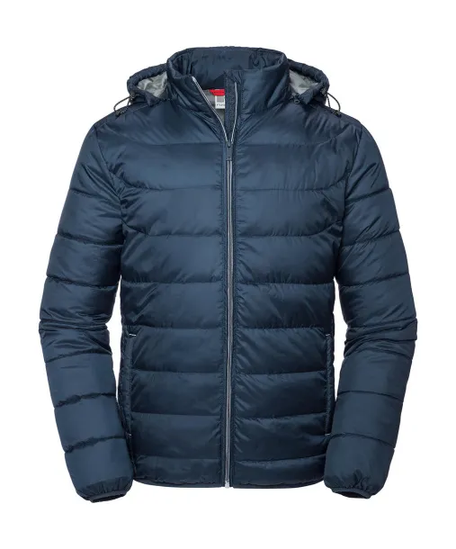  Men's Hooded Nano Jacket - Russell Athletic French Navy