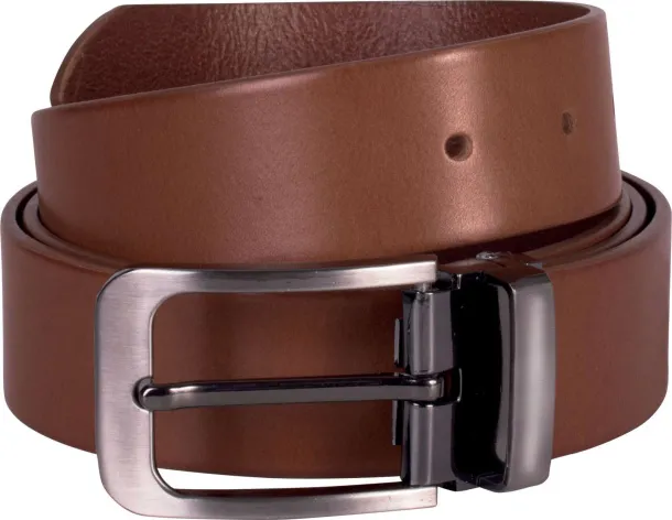  CLASSIC LEATHER BELT - 35MM - K-UP Cognac