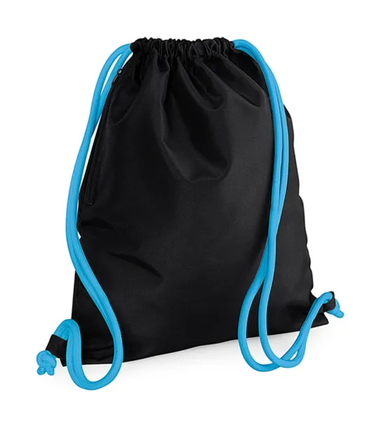  Icon Gymsac - Bagbase Black Surf Blue