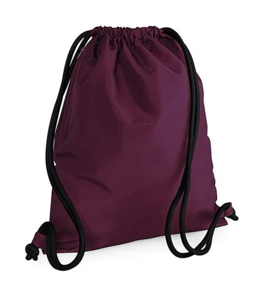  Icon Gymsac - Bagbase Burgundy Black