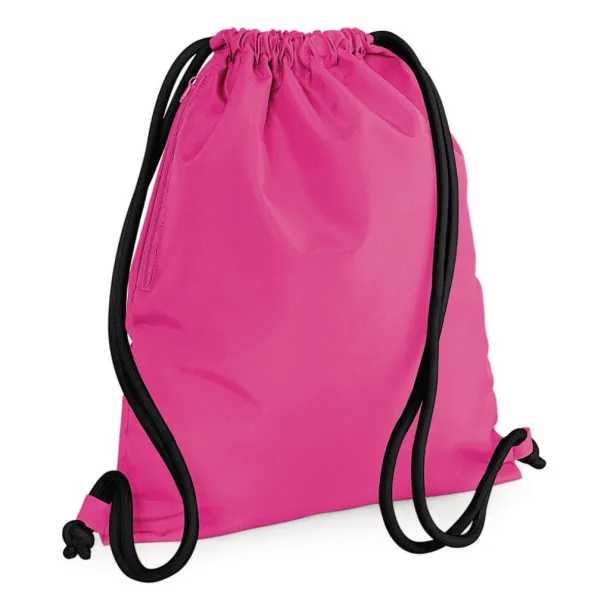  Icon Gymsac - Bagbase Fuchsia Black