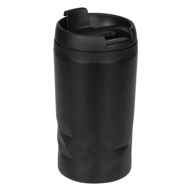 DIAMOND MINI Travel mug, 260 ml - CASTELLI Black