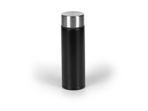 DOPPIO metal travel mug Black