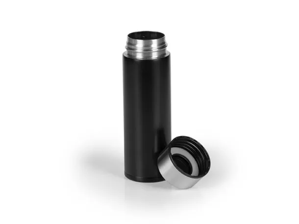 DOPPIO metal travel mug Black