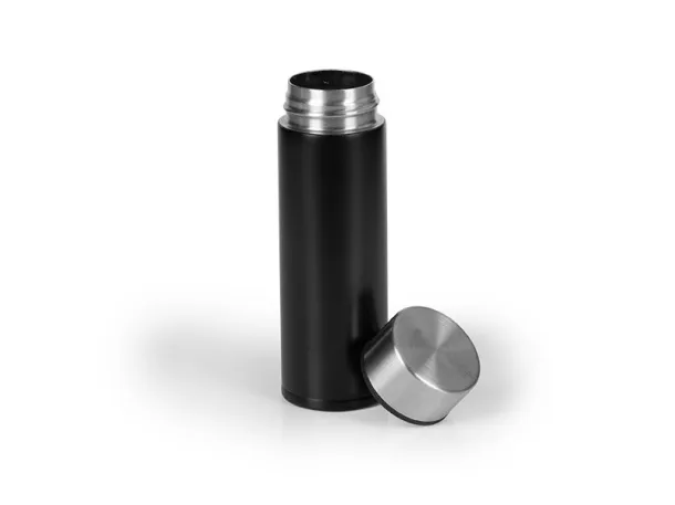 DOPPIO metal travel mug Black