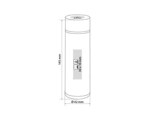 DOPPIO metalna termosica, 150 ml Bijela