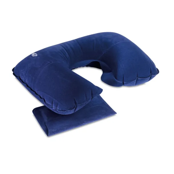 TRAVELCONFORT Inflatable pillow in pouch Blue