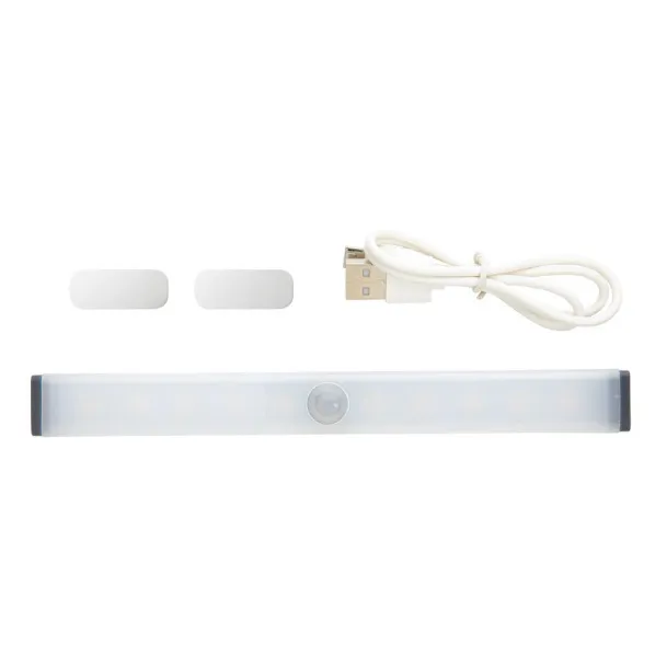  USB-rechargeable motion sensor LED light medium Silver