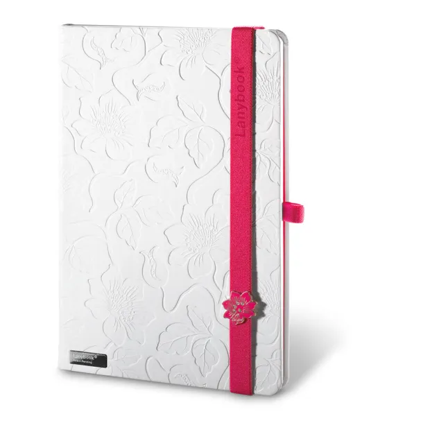 LANYBOOK INNOCENT PASSION WHITE Notepad Pink