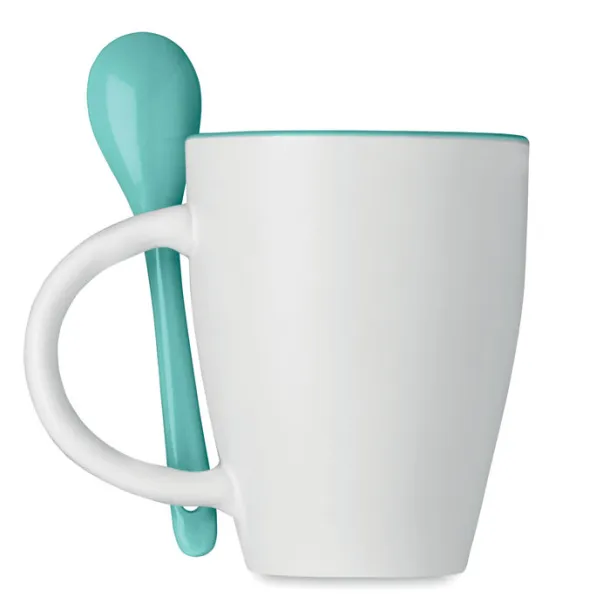 DUAL Mug with spoon Blue