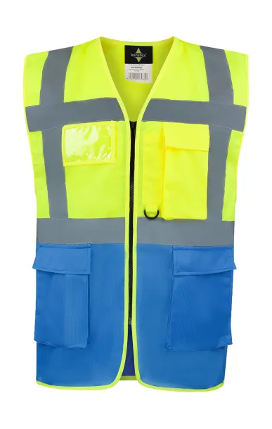  Executive Safety Vest "Hamburg" - Korntex Yellow Plava