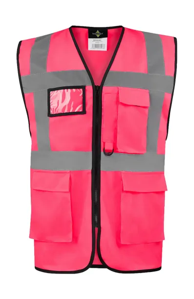  Executive Safety Vest "Hamburg" - Korntex Neon Pink