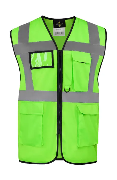  Executive Safety Vest "Hamburg" - Korntex Neon Green