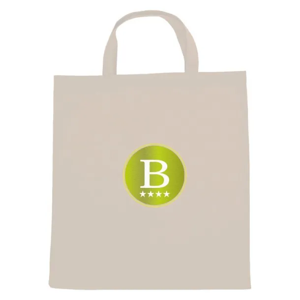  Cotton shopping bag, 140 g/m2 beige