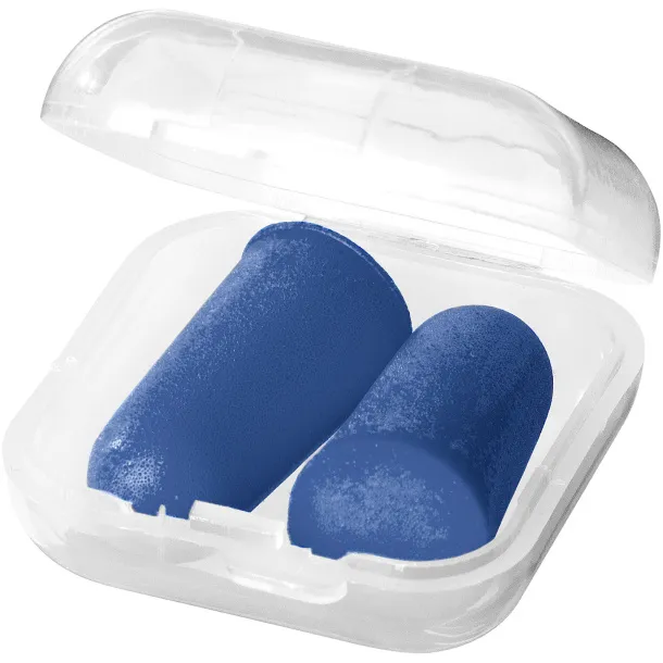 Serenity earplugs with travel case Royal blue