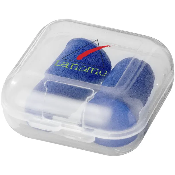 Serenity earplugs with travel case Royal blue