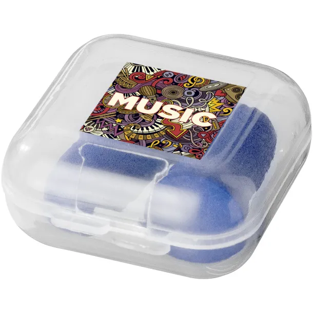 Serenity earplugs with travel case Royal blue