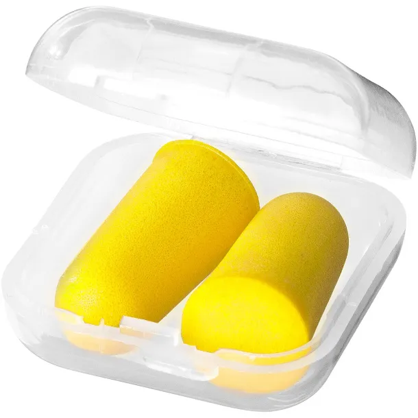 Serenity earplugs with travel case - Unbranded Yellow