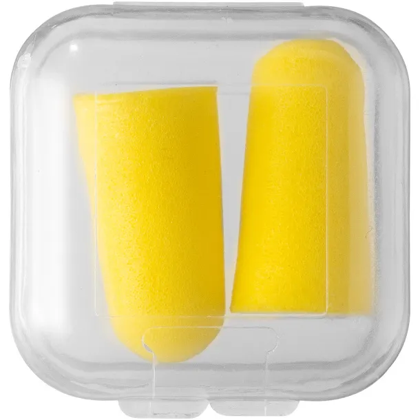 Serenity earplugs with travel case - Unbranded Yellow