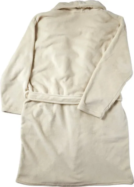 DEREK Fleece (210 gr/m²) bathrobe beige