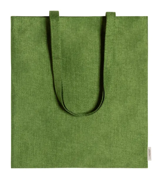 Sativy hemp shopping bag Green