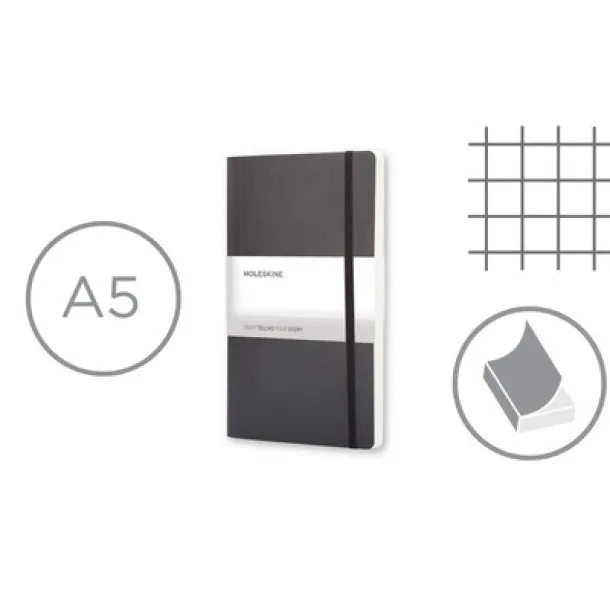  MOLESKINE Notebook approx. A5 Crna
