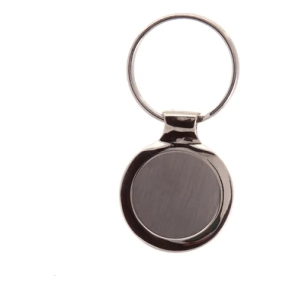  Round keyring silver