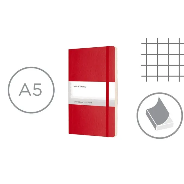  MOLESKINE notes, cca A5 Crvena