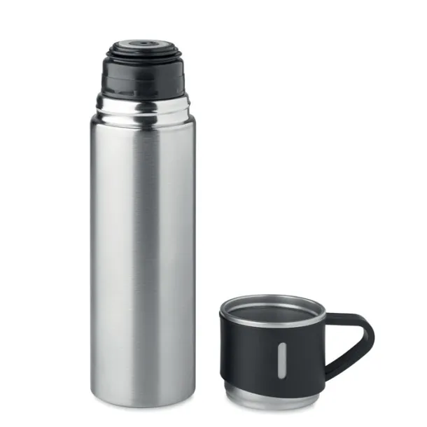 TONIA Double wall bottle 420 ml Matt Silver