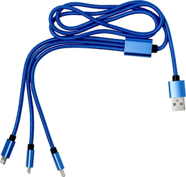 Felix 4 u 1 najlonski kabel za punjenje cobalt blue