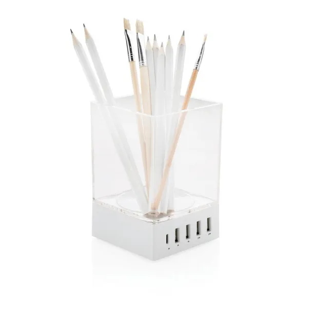  Pen holder USB charger - XD Collection White 