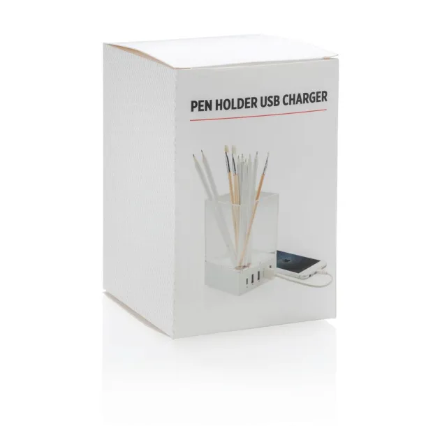  Držač olovaka USB punjač - XD Collection Bijela 