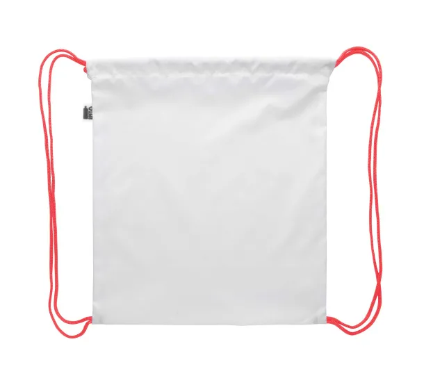 CreaDraw Kids RPET custom drawstring bag for kids Red White