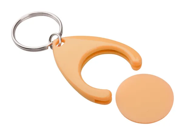 Nelly trolley coin keyring Orange