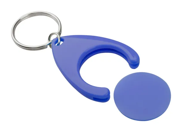 Nelly trolley coin keyring Blue