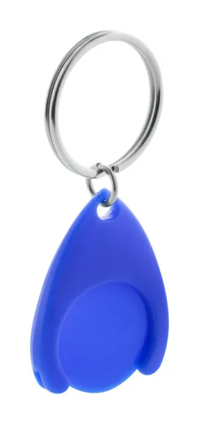 Nelly trolley coin keyring Blue