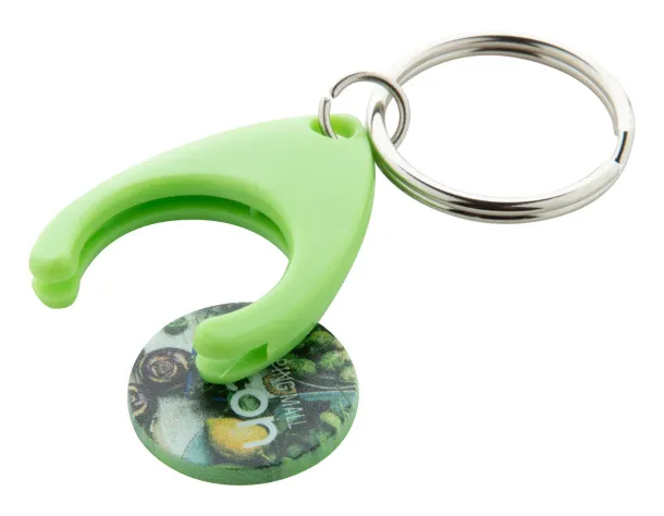 Nelly trolley coin keyring Green