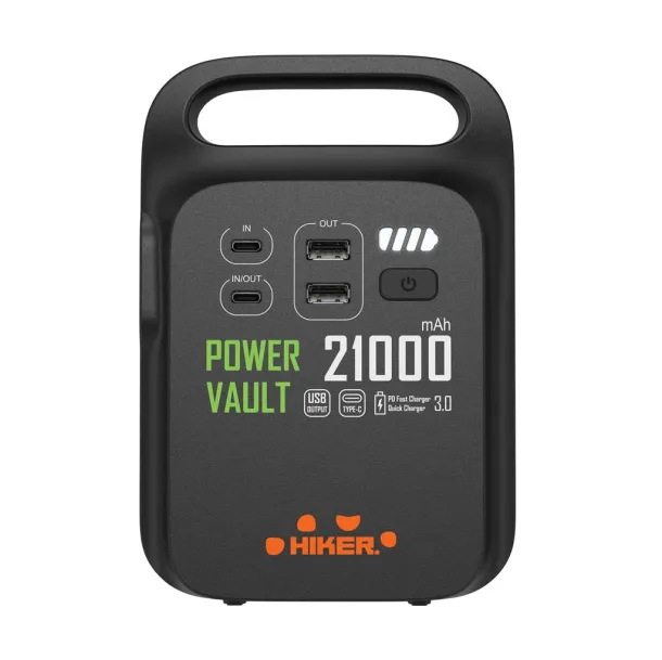  Power Vault prijenosna električna stanica od RCS rplastike 21.000 mAh - XD Collection Crna 