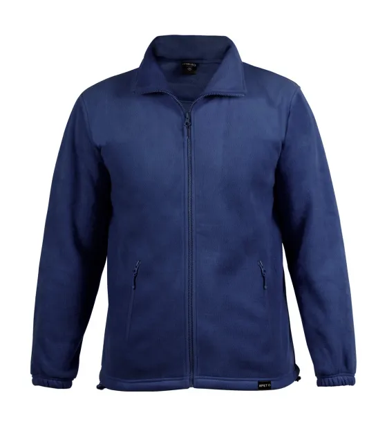 Diston RPET fleece jacket Dark blue