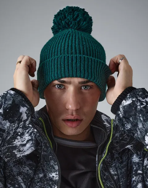  Engineered Knit Ribbed Pom Pom Beanie - Beechfield