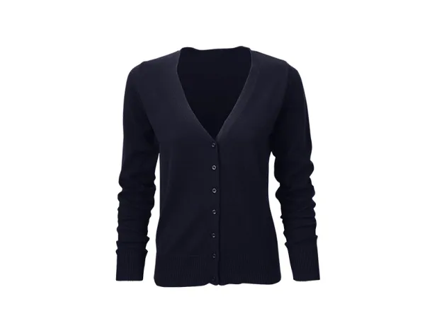 AVENIA women's V neck cardigan Blue