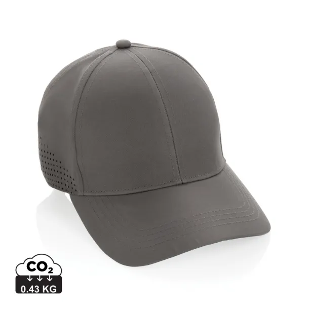  Impact AWARE™ 6 panel rpet sports cap - XD Collection Cool Grey 9 