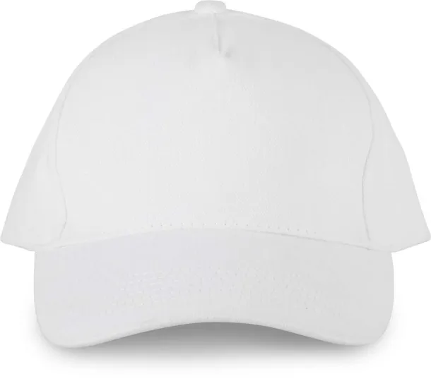  5 PANELS ORGANIC COTTON CAP - K-UP White