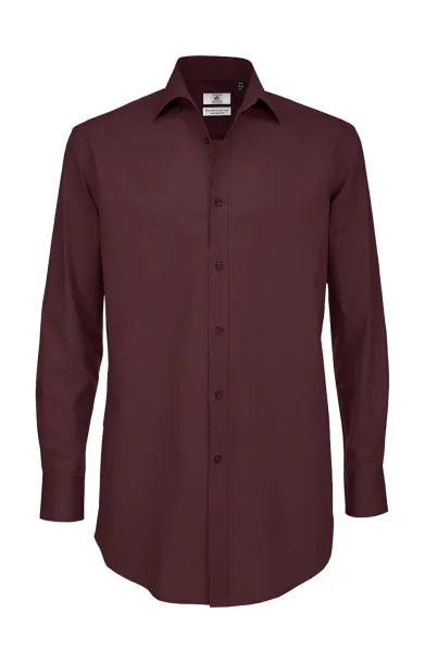  Black Tie LSL/men Shirt - B&C Luxurious Red