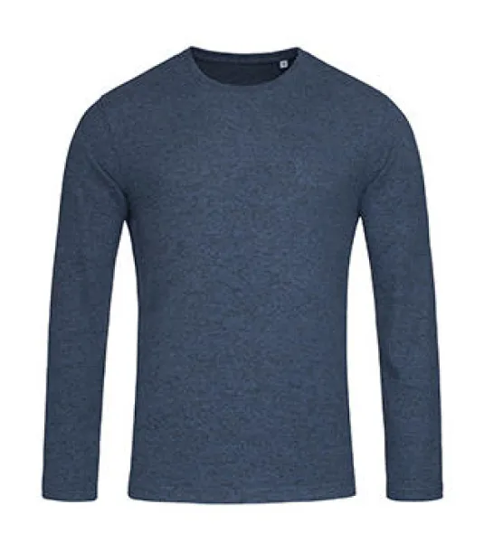  Knit Long Sleeve - Stedman Marina Blue Melange