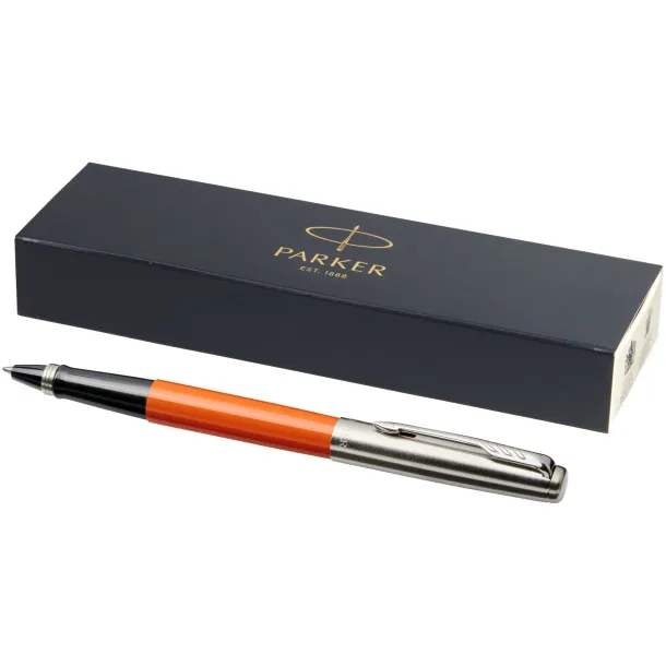 Jotter plastic with stainless steel rollerbal pen - Parker Orange