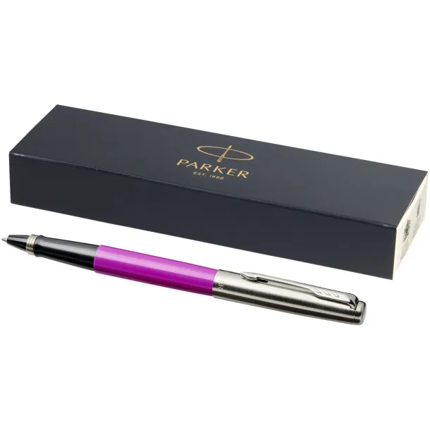 Jotter plastic with stainless steel rollerbal pen - Parker Magenta