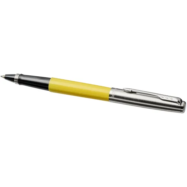Jotter plastic with stainless steel rollerbal pen - Parker Yellow